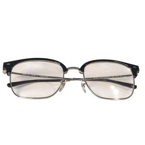 Ray-Ban New Clubmaster RB 7216F 2000 Black Silver Eyeglasses 53-20-145 Square